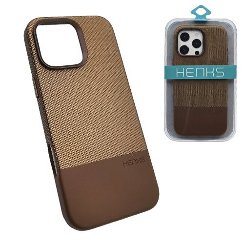Чехол-крышка henks #56 odin leather case для iphone 16 pro пустынный титан