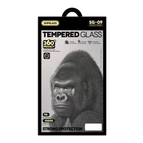 Стекло supglass sg-09 (360 privacy) для iphone 14pro max черное