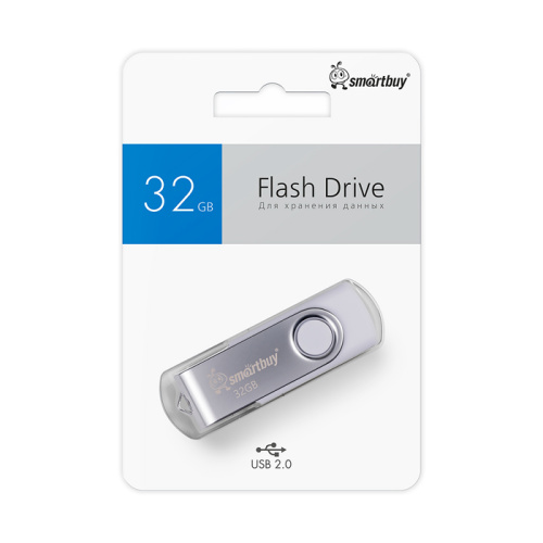32gb usb smartbuy twist белая