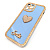 Чехол-силикон smile сердечко для iphone 12 pro max голубой