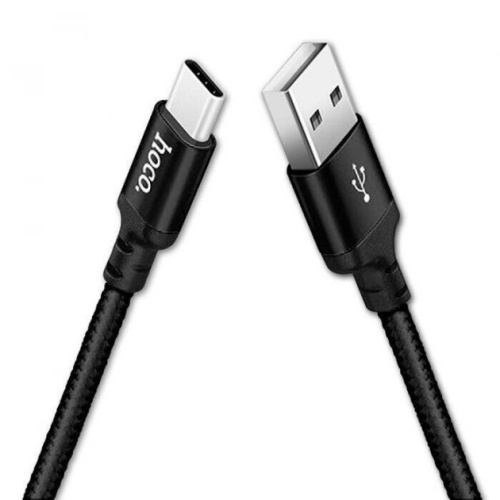 Кабель usb hoco x14 type-c 1m черный