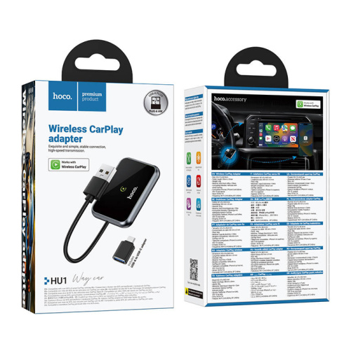 Адаптер wi-fi hoco hu1 черный