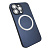 Чехол-силикон magnetic2 cam protect с лого для iphone 13 pro черный