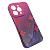 Чехол-силикон full print brends для iphone 14 pro розовый