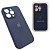 Чехол-силикон silicone case аналог (cam.protec) для iphone 14 pro темно-синий