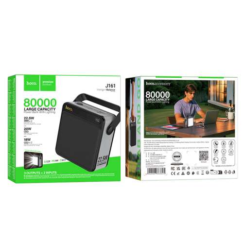 Пзу hoco j161 80000mah (pd20w/22.5w) черный 
