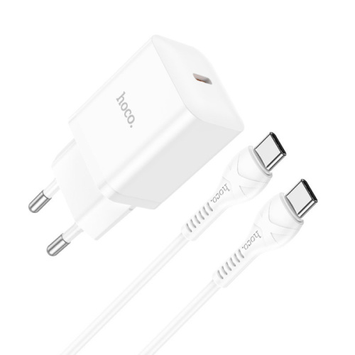 Сзу hoco n27 type-c на type-c (pd20w) белое