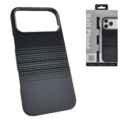 Чехол-крышка knit magsafe (box) для iphone 17 pro max moonrise черно-белый
