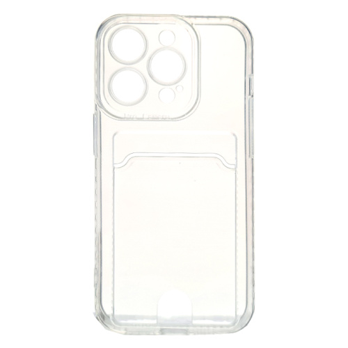Чехол-силикон card holder iphone 14 pro (6.1) прозрачный