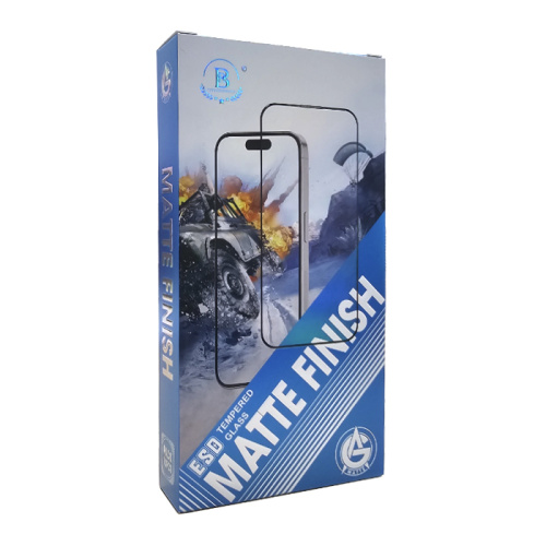 Стекло защитное esd matte finish для iphone 14 pro черное