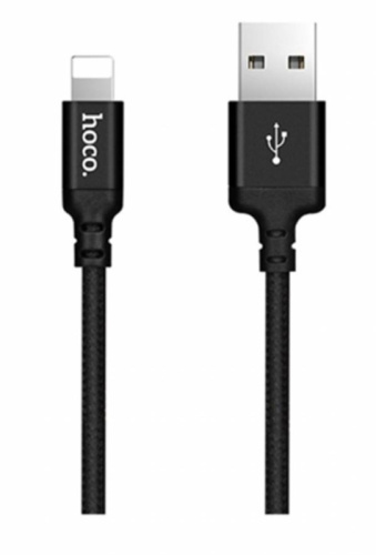 Кабель usb hoco x14 lightning 1m черный