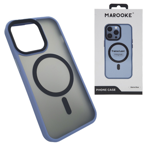 Чехол-крышка marooke transcluent magnetic для iphone 13 pro max sierra blue
