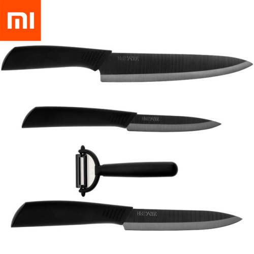 Набор кухонных ножей xiaomi huohou nano ceramic knife set hu0010 black (0106)