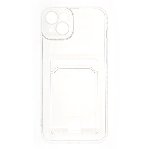 Чехол-силикон card holder iphone 15 прозрачный